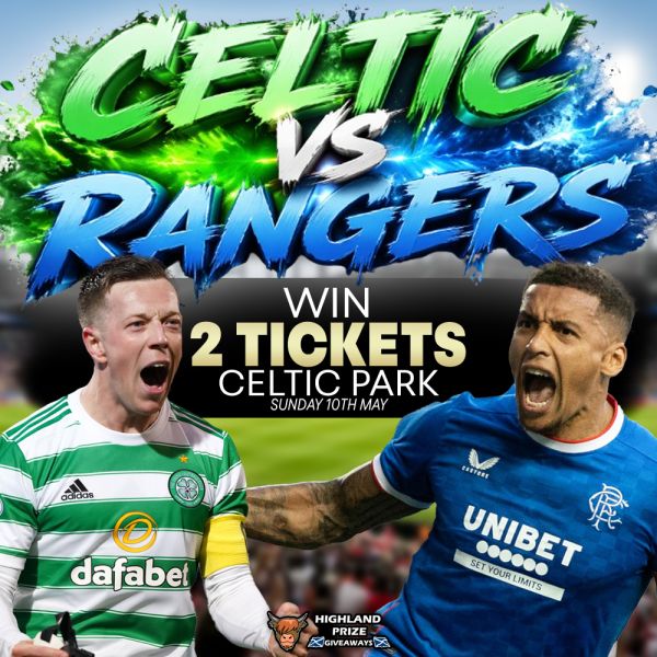 2 HOSPITALITY TICKETS TO CELTIC VS RANGERS ON 10TH OF MAY 2026