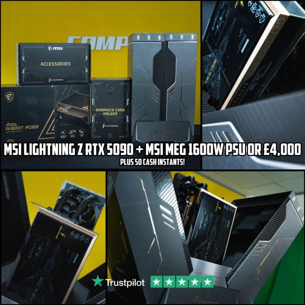 MSI RTX 5090 32GB LIGHTNING Z + MEG Ai1600T PSU OR £4K + INSTANTS #2
