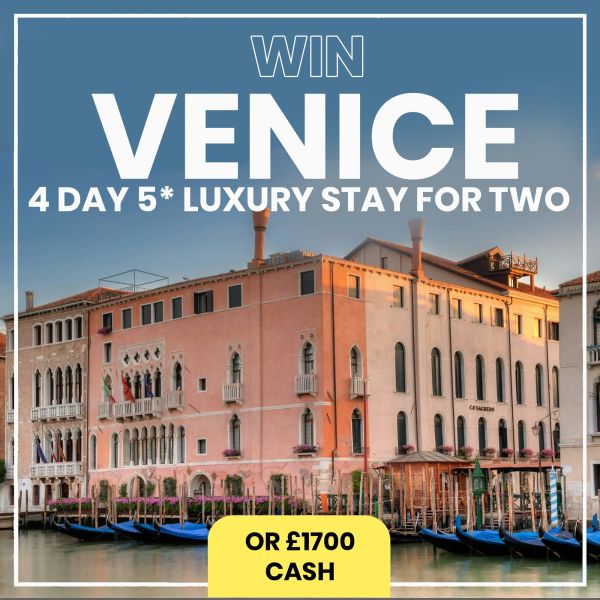 Gorgeous 5* Weekend Getaway to VENICE or £1700 CASH!