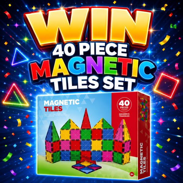 40 PIECE MAGNETIC TILES