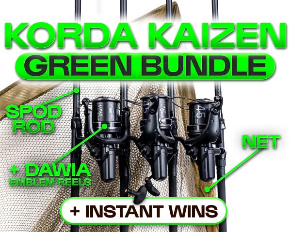KORDA KAIZEN GREEN BUNDLE + DAIWA EMBLEM REELS!