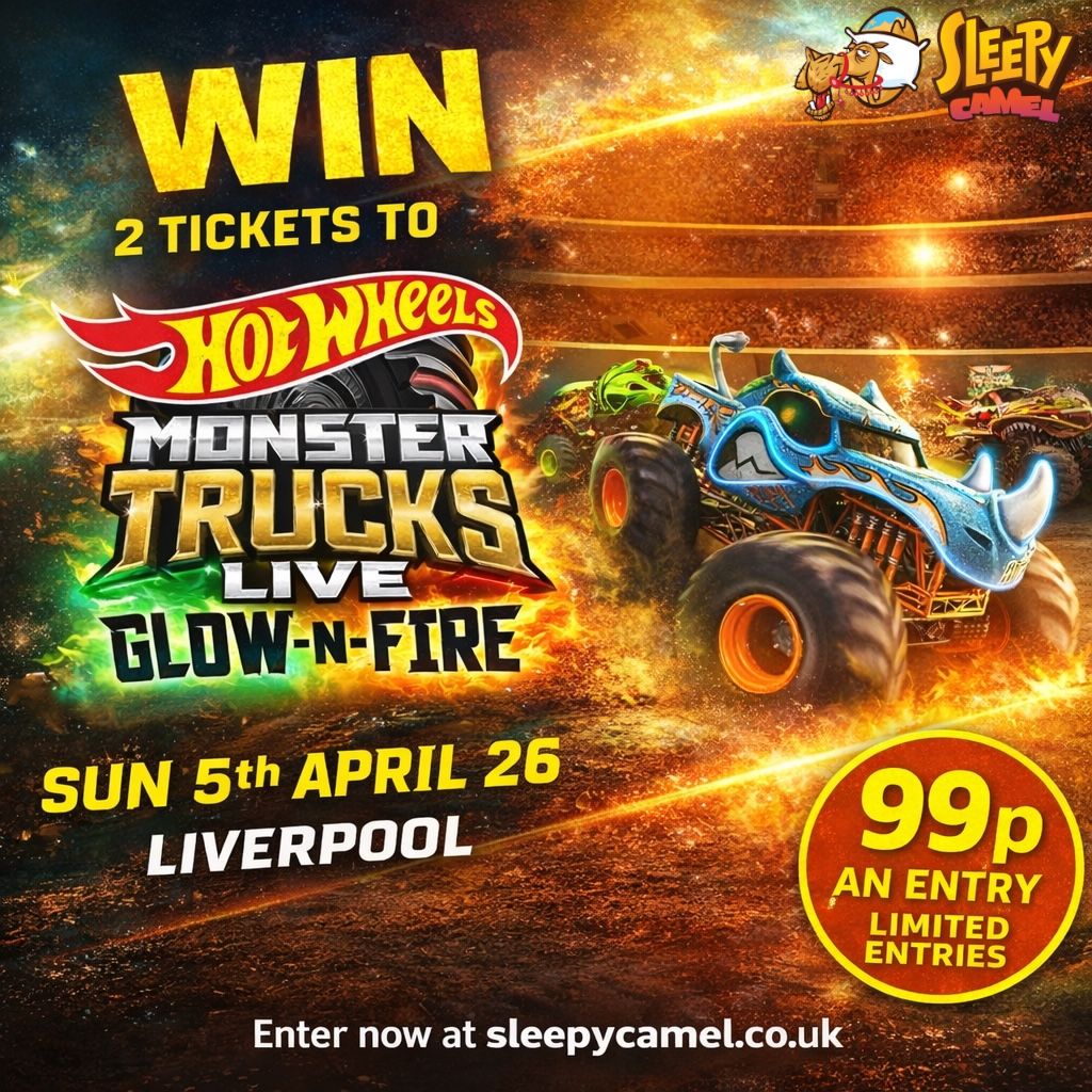 2 x Tickets to Hot Wheels Monster Trucks Live Glow-N-Fire in Liverpool