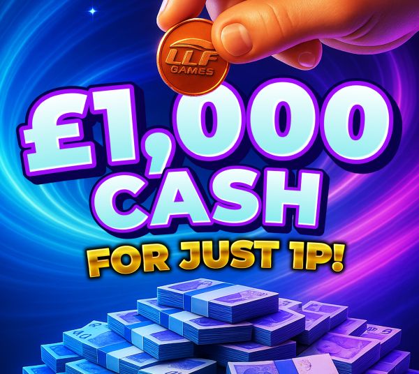 Win £1,000 For 1p!