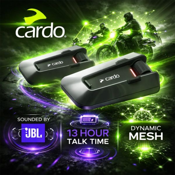 Cardo Packtalk Edge Mesh Intercom – Duo