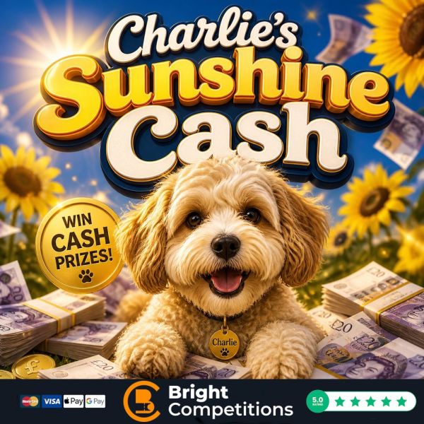 Charlie’s Sunshine Cash – 545 Instant Wins & £200 Jackpot