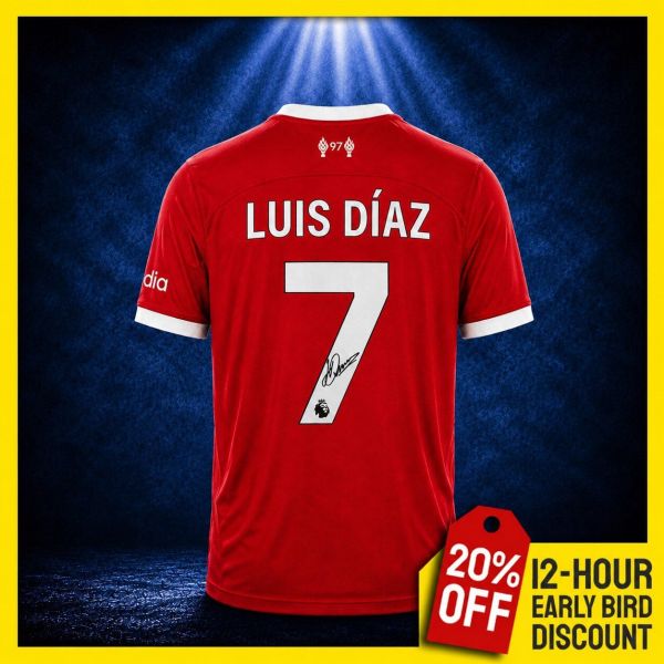 Luis Diaz Signed Liverpool Shirt!