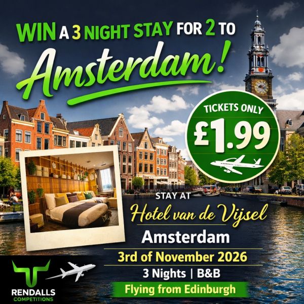 ✈️ WIN A 3 NIGHT STAY FOR 2 IN AMSTERDAM