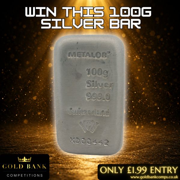 Win a 100g Metalor Silver Bar (.999 Fine) – AUTODRAW