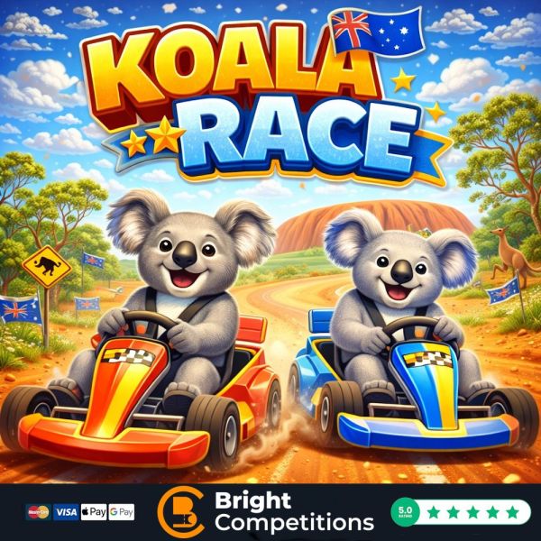 Koala Race! 120 Instant Wins & 3 Koalas To Be Found & £50 Main Prize