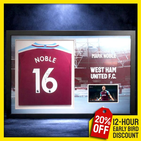 Mark Noble Signed & Custom LED Framed Shirt with In-Built TV!
