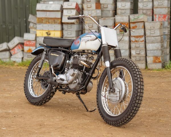 Win this Custom 1969 Triumph 500 Desert Sled + £500