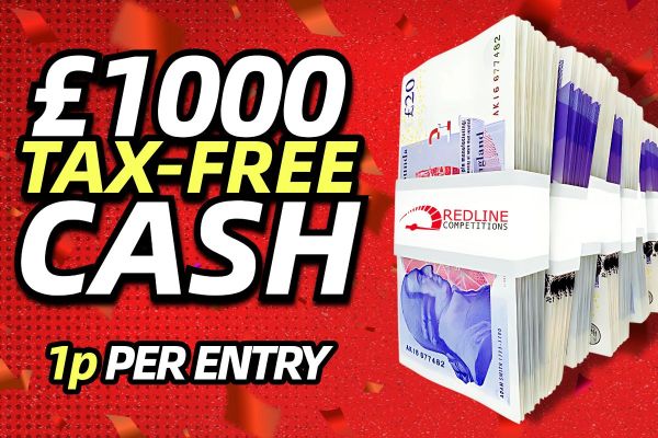 Win £1000 Tax Free Cash for just 1p!