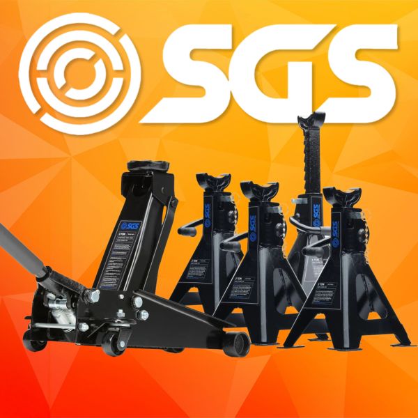 SGS Heavy Duty Trolley Jack + Axle Stands