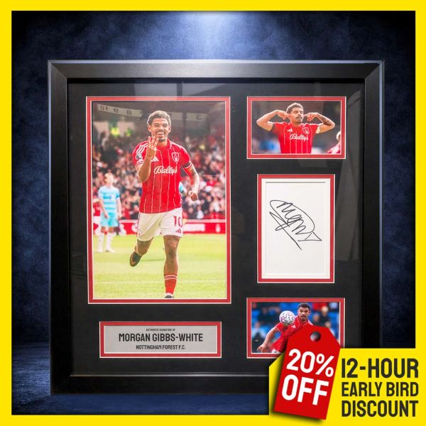 Morgan Gibbs-White Signed & Framed Montage!