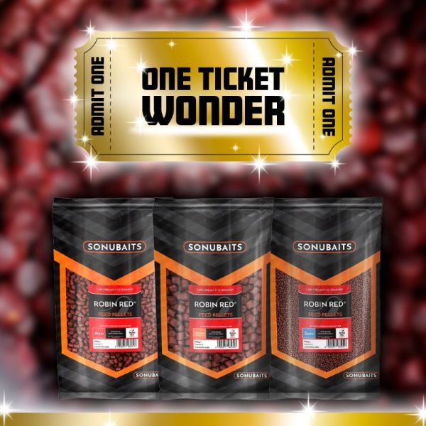 8x Sonubaits Robin Red Feed Pellets of your Choice – ONE TICKET WONDER – AUTO DRAW