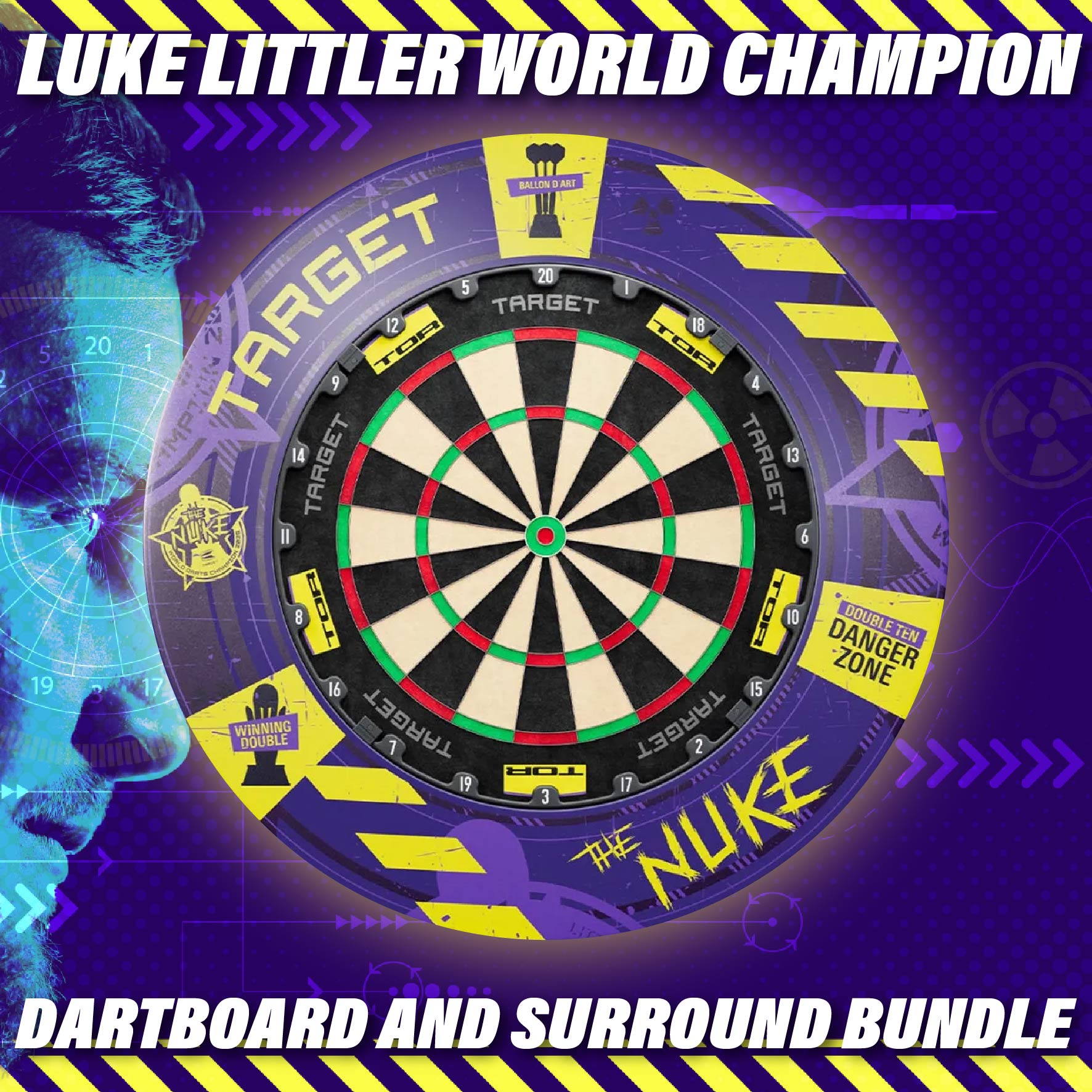 Win This Luke Littler World Champion Edition Dartboard Bundle