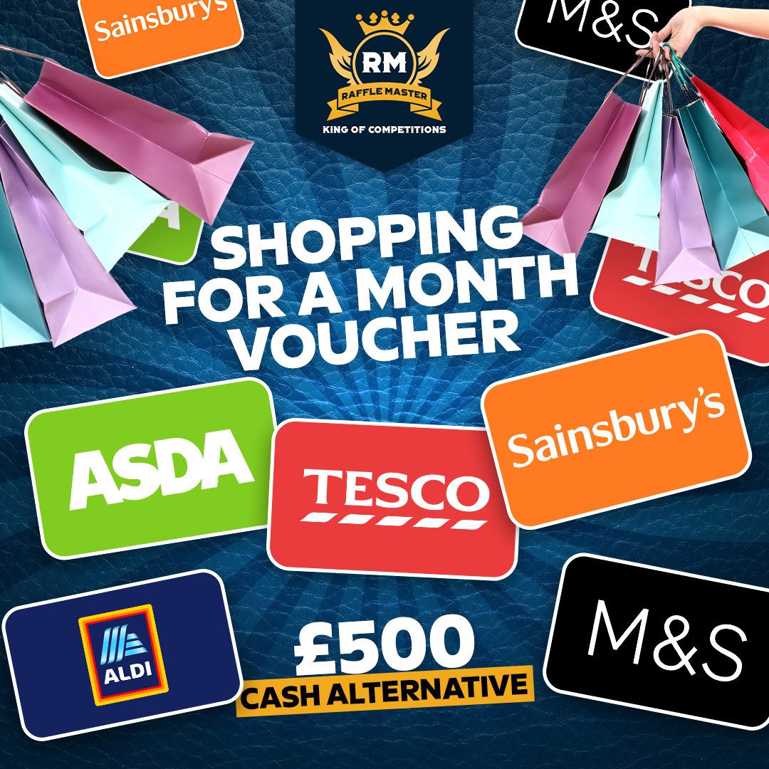 Shopping For A Month Voucher Or Take £400 Cash Alternative Live Draw 5-3-26