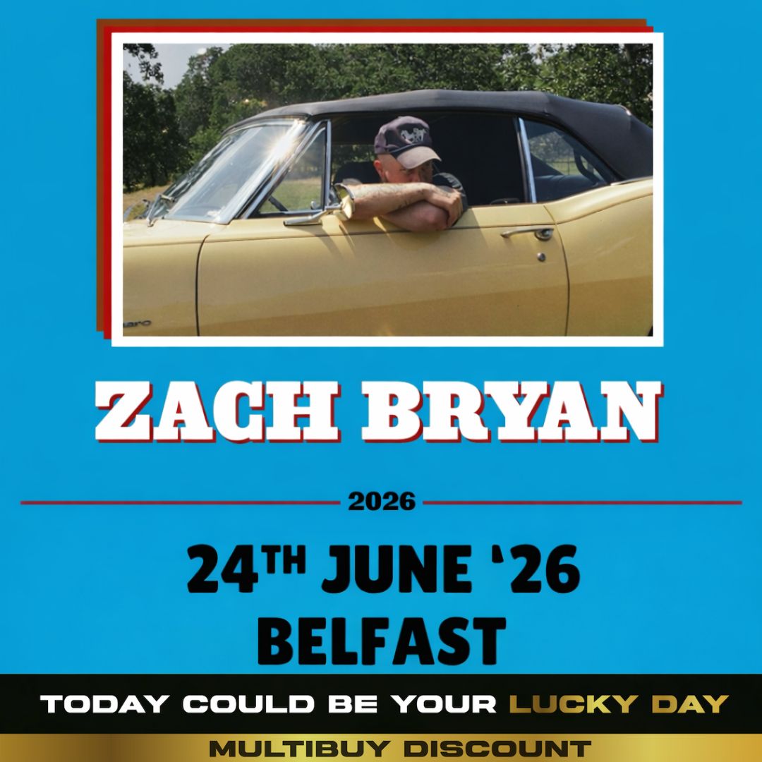 2 Tickets to Zach Bryan in Belfast #3