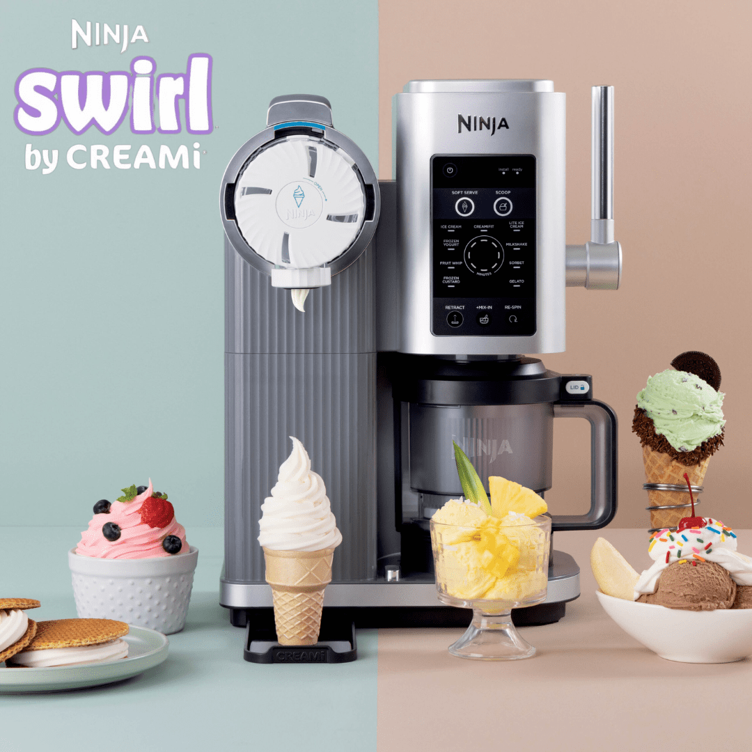 NEW NINJA SWIRL 13-IN-1 ICE CREAM AND FROZEN DESERT MAKER
