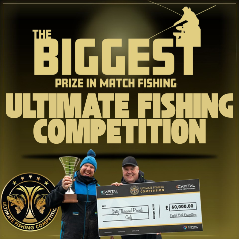 PLACE IN THE ULTIMATE FISHING COMPETITION £60,000 FINAL 10x WINNERS, 5x INSTANT WIN SPACES, 5x LIVE DRAW!