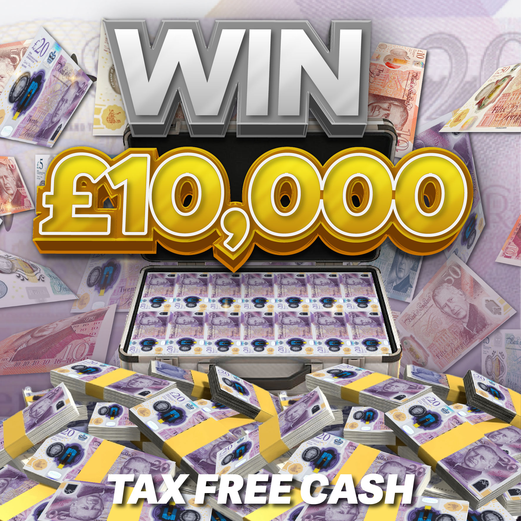 Win £10,000 Tax Free Cash For 18p