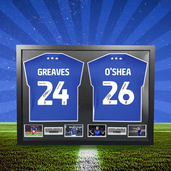 Jacob Greaves & Dara O'Shea Dual Signed Shirt Display!