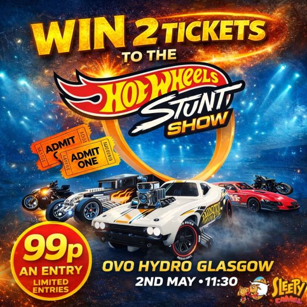 2 Tickets to Hot Wheels Stunt Show- Glasgow