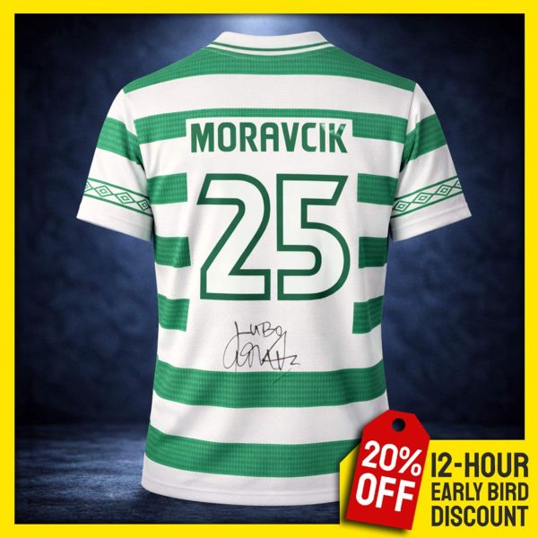 Ľubomír Moravčík Signed Celtic Shirt!