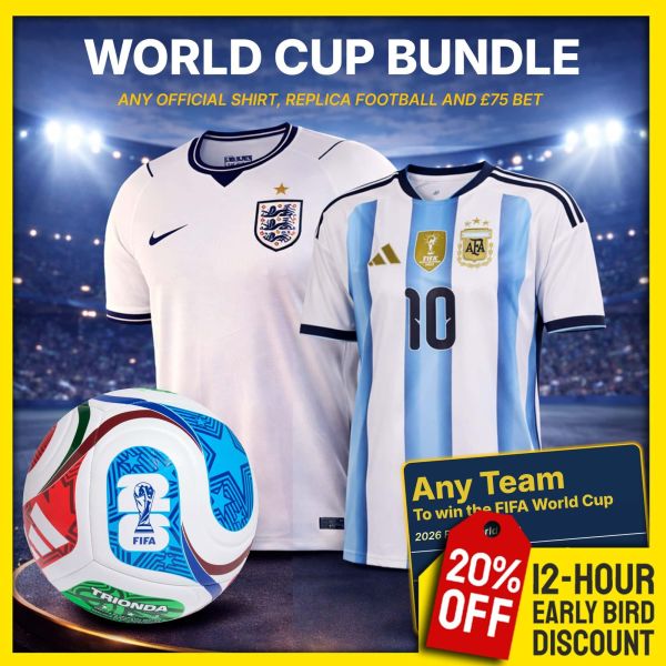 World Cup Bundle! Shirt, Ball and Bet!