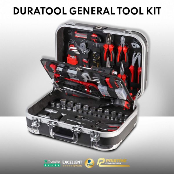 DURATOOL D02155 General Tool Kit & Tool Case, 153 Piece #7