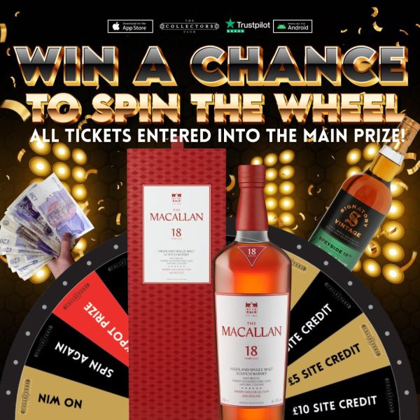 WIN THIS MACALLAN 18 YEAR OLD SHERRY OAK + 10 BONUS SPINS!