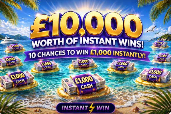 £10,000 worth of Instant Wins