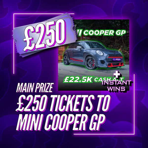 £250 Tickets To The Mini Cooper GP + Instant Wins #5