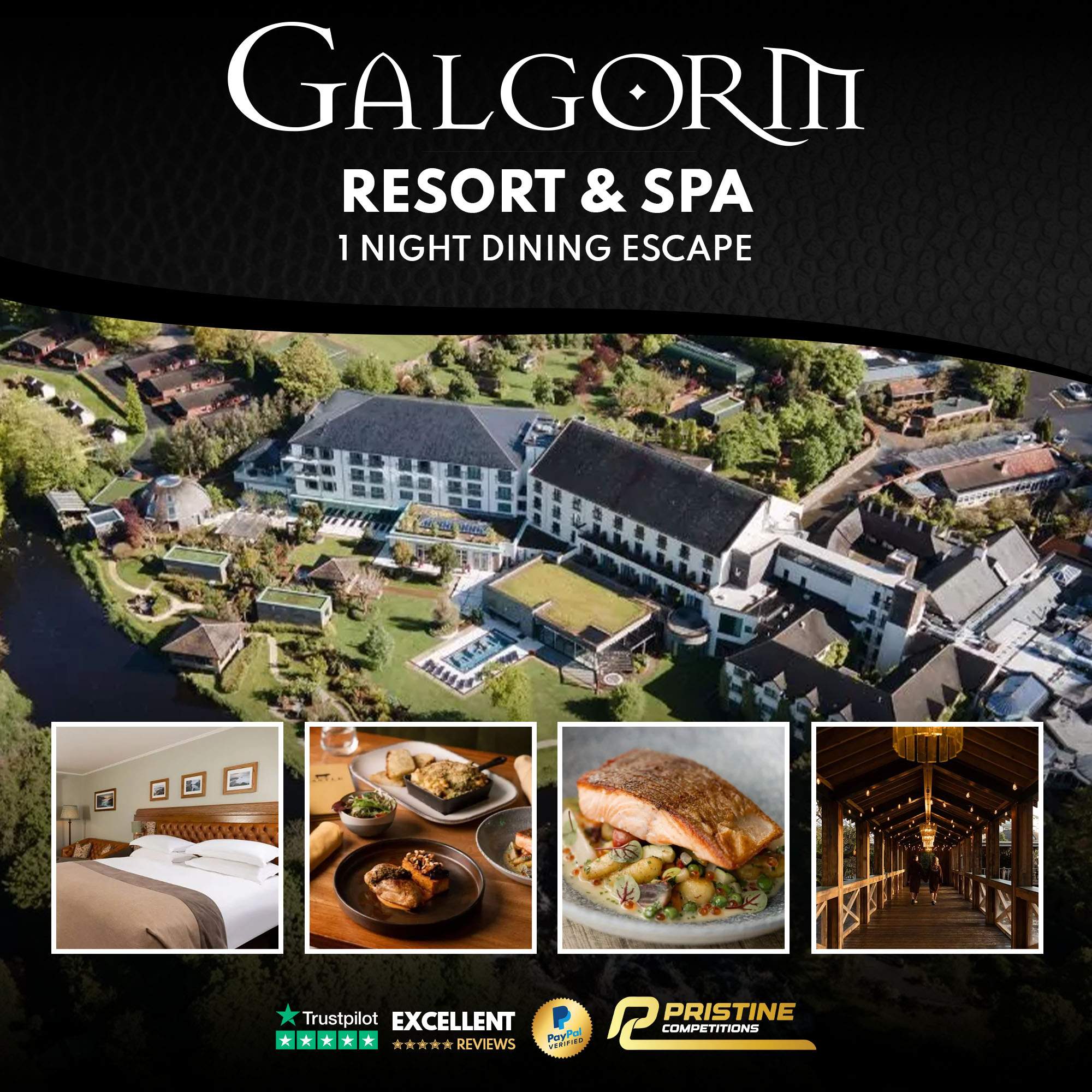 1x Night Dining Escape Gift Voucher at Galgorm Resort