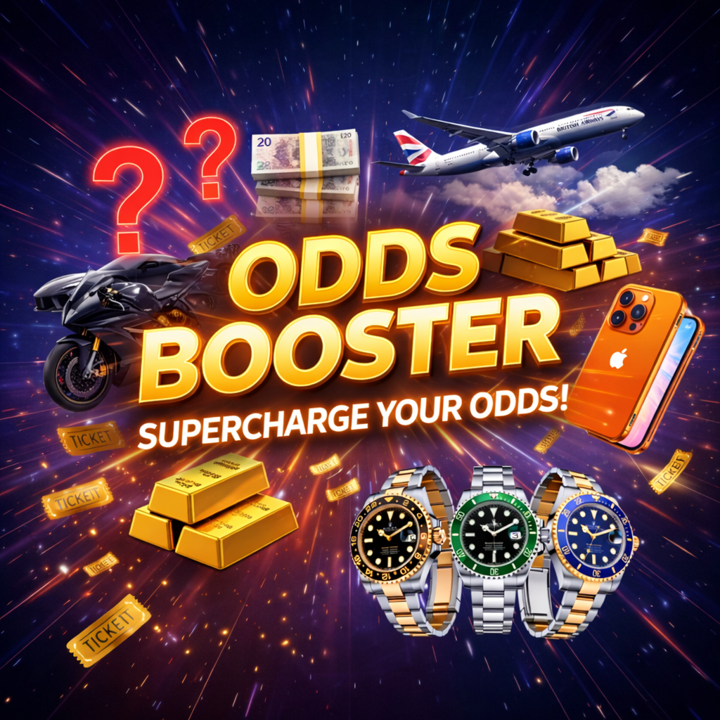 ODDS BOOSTER – WIN TICKETS INSTANTLY FOR ALL THE BIG COMPS + £500 END PRIZE!#12