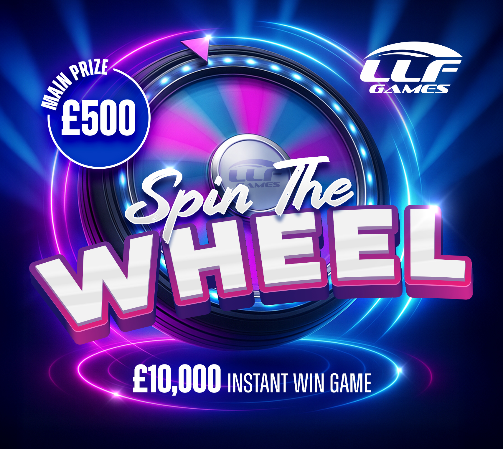 £10,000 Wheel Spin Instant Win (Spin To Win)