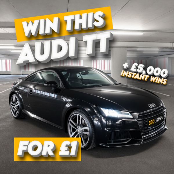Win the Dream: Audi TT S Line Worth £12k + £5,000 Instant Cash Prizes!