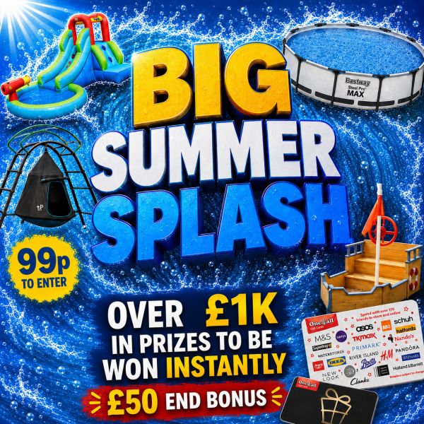 Big Summer Splash! £1K+ PRIZE POOL + £50 BONUS