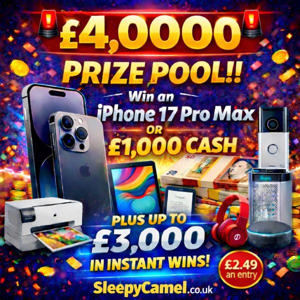 WIN IPHONE 17 PRO MAX OR £1000 CASH!