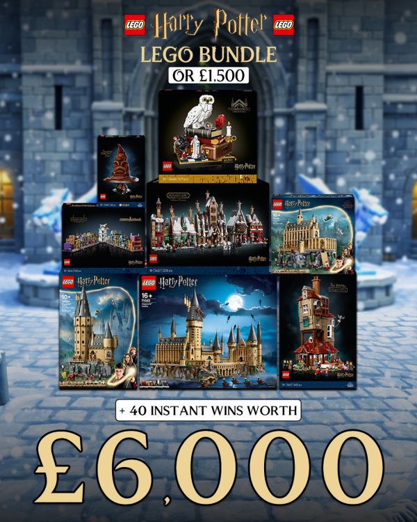 LEGO Harry Potter Bundle (or £1,500) with £6,000 of Instant Wins