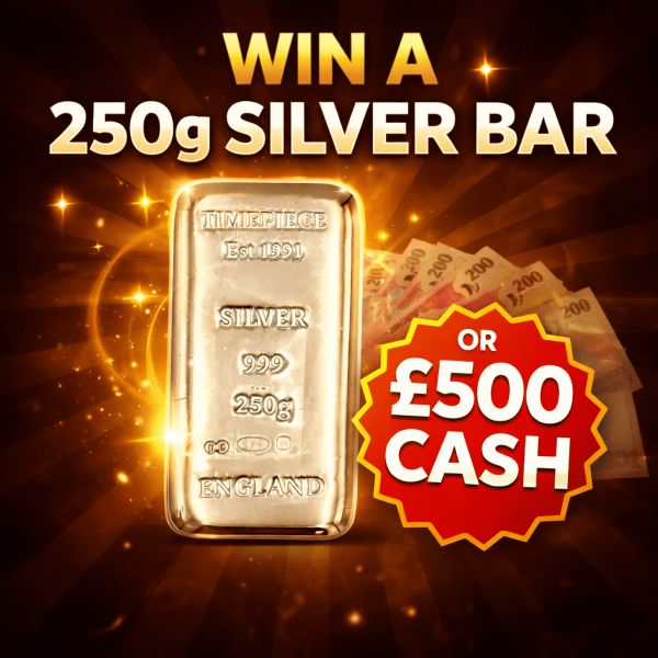 250g Silver Bar worth £750 for just 77p