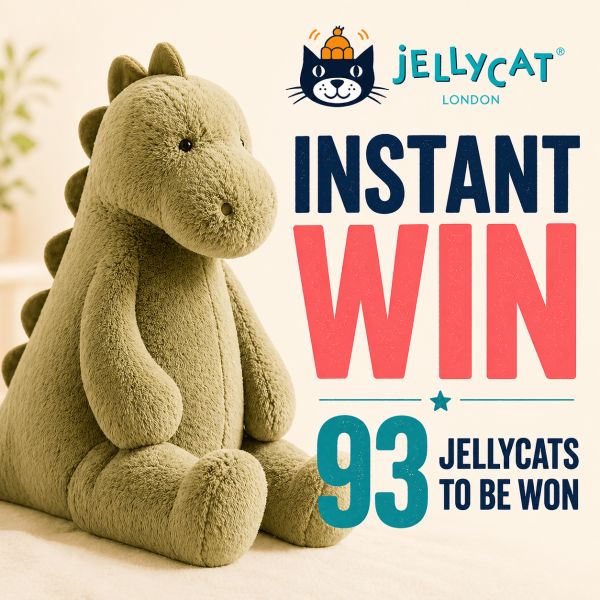 JellyCat Instant Win! 93 Jelly Cat Prizes!