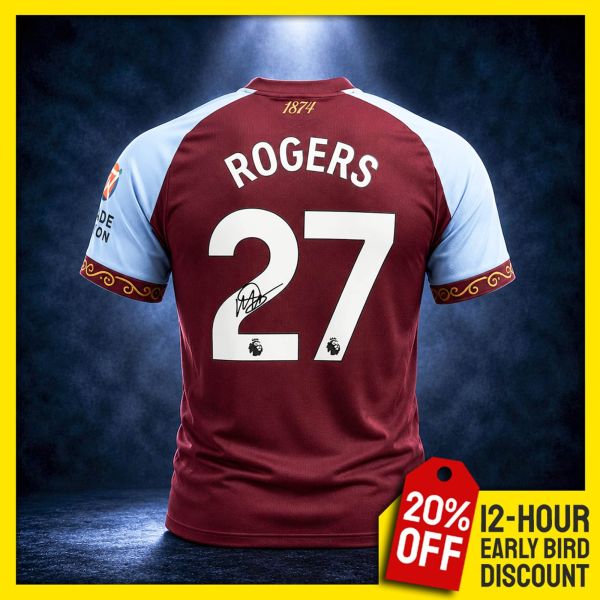 Morgan Rogers Signed Villa Shirt!