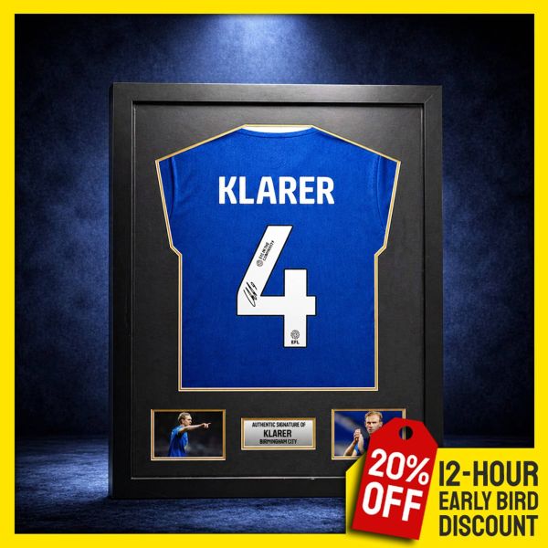 Christoph Klarer Signed & Framed Birmingham Shirt!
