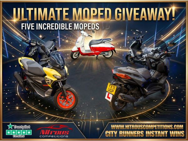 CITY RUNNER MOPED INSTANT WINS [Draw April 25th] £1,000 END PRIZE