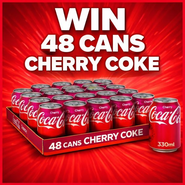 48 CANS OF CHERRY COKE