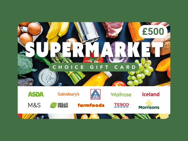 £500 Supermarket Gift Card - Auto Draw - 25th April