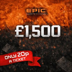 LOW ENTRY £1500 CASH 0.20 PENCE A TICKET