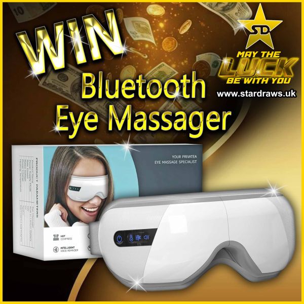 WK23 – Win A Bluetooth Eye Massager – 4 Modes (Odds:1:100)