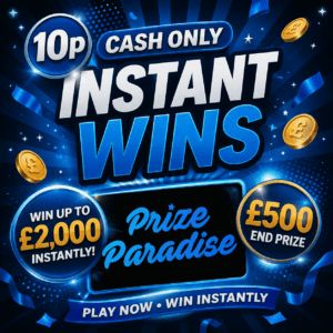 10p Cash Only Instants (Up To £2k) – £500 End Prize